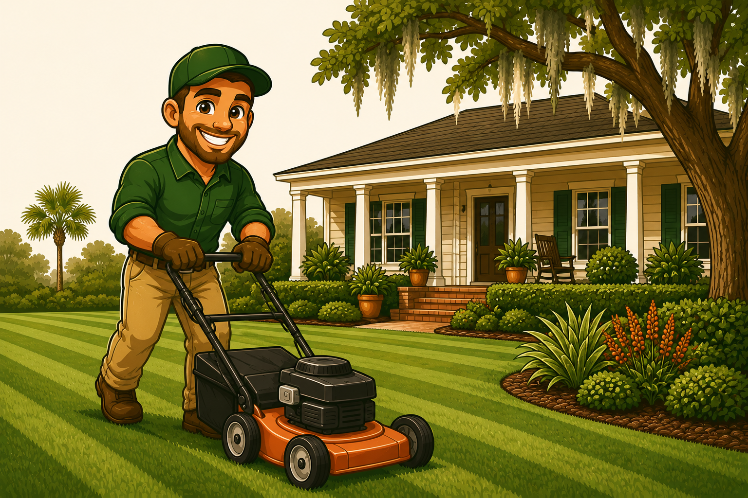 Professional lawn mowing service in Johns Island SC