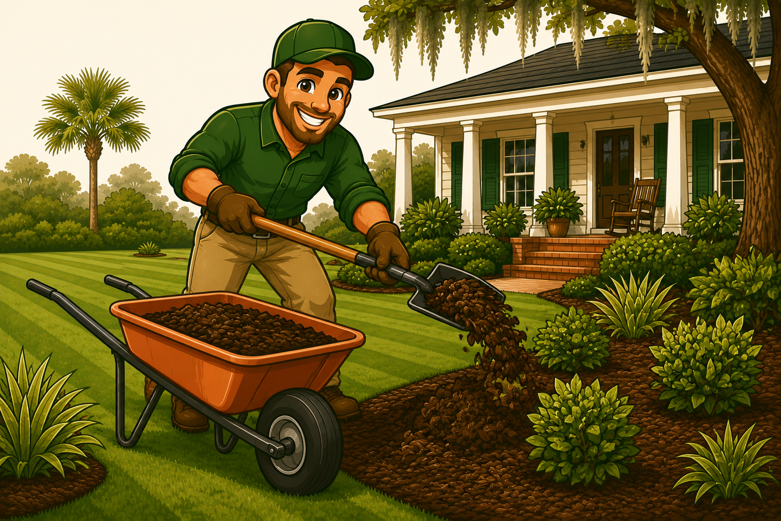 Mulch installation service in Johns Island SC