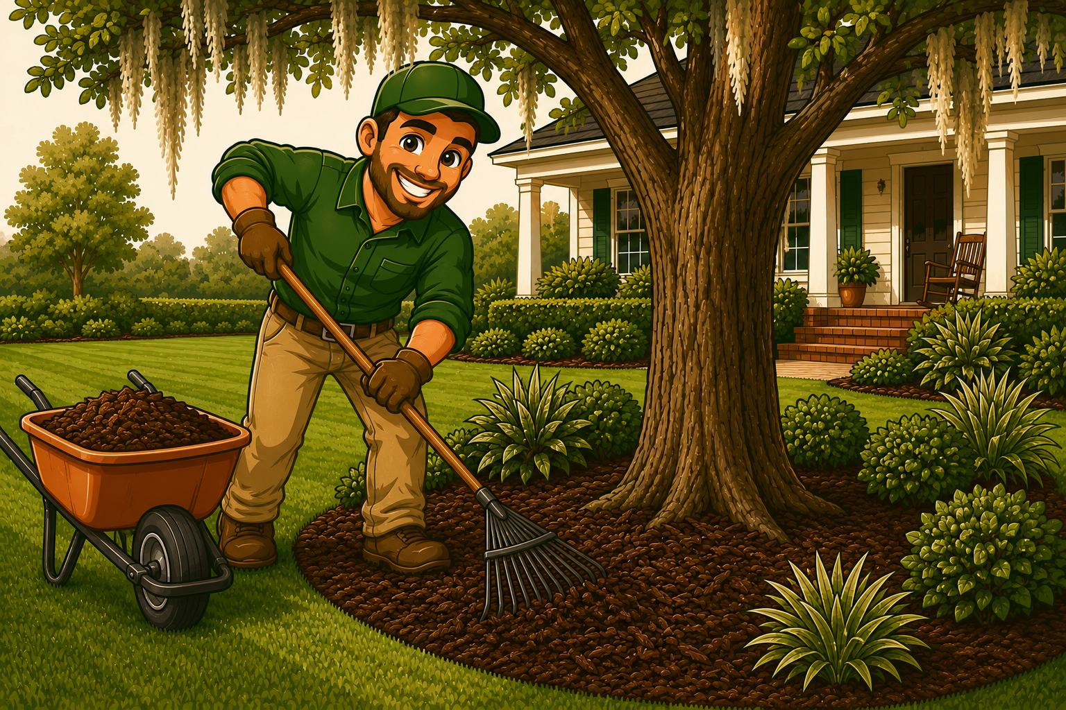 Professional mulching service in Johns Island SC