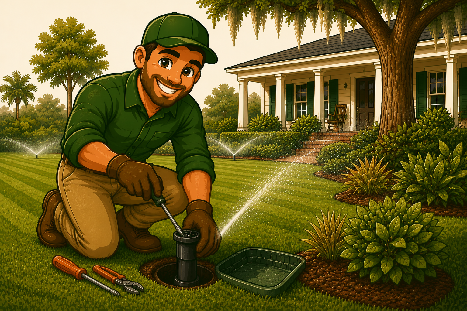 Irrigation system repair in Johns Island SC
